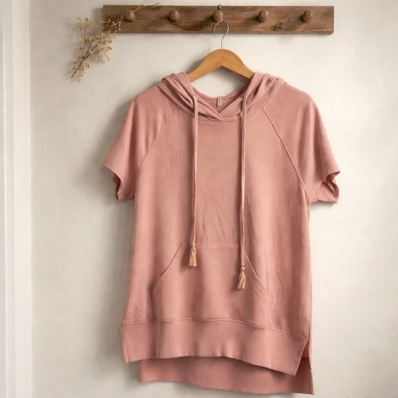 0169 NWT KORI Size Small Light Pink Hoodie - Picture 2 of 10